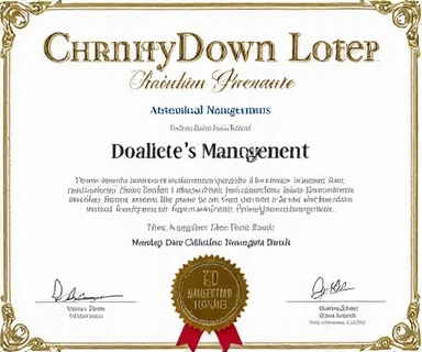 Diplom z Masterclass o diabetické dietě